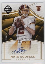 2016 Panini Limited Rookie Auto Spotlight Gold 6/25 Nate Sudfeld #165 Auto 1g8u