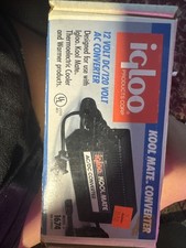 New Genuine OEM Igloo Kool Mate COOLER 12 Volt DC/120 AC Converter w/Adapter