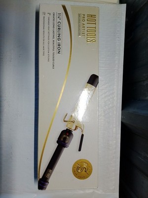 Hot Tools Pro Artist Professional 24K Gold Collection Curling Iron, 1-1/4 inch