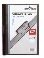Durable DURACLIP 60 A4 Clip Folder - Holds up to 60 Sheets of A4 Paper - Robust