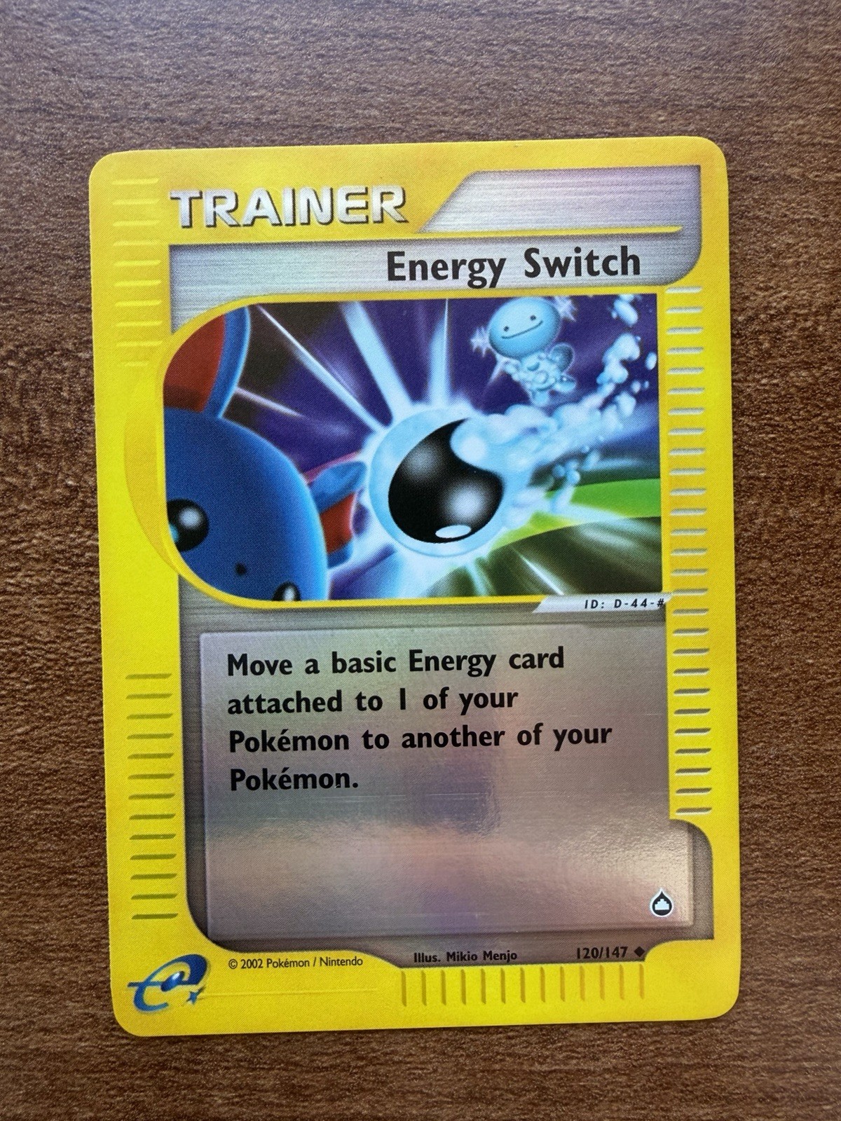 Pokémon TCG Energy Switch Aquapolis Reverse Holo Card #120/147 NM/VLP