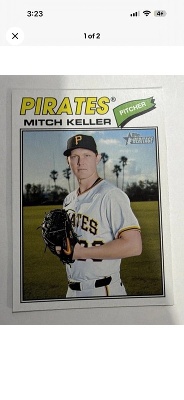 2026 Topps Heritage - Mitch Keller #64 Short Print Pre Owned Excellent
