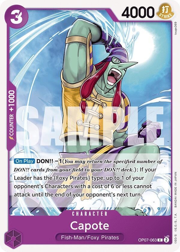 Capote OP07-063 English C 500 Years in the Future One Piece Card Game
