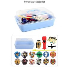 【Deluxe 12-Piece Bey Gyro Battle Set】12 Spinning Tops + Launchers + Storage Case