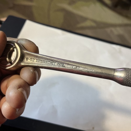 J.H.WILLIAMS USA B-52 SUPER RATCHET 3/8 NEW NO BOX KNURLED HANDLE - Bild 4 von 6