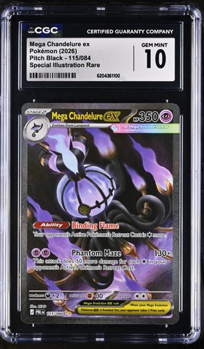 Mega Chandelure ex graded CGC 10 for sale on eBay