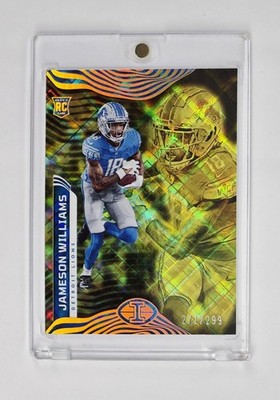 MINT #/ED GOLD RC Jameson Williams 2022 Illusions #30 Detroit Lions ALABAMA 
