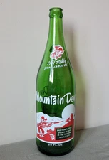 Super rare Canadian MOUNTAIN DEW 28 oz ACL quart soda pop bottle FREE SHIPPING!