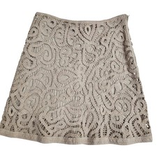 Womens Cottagecore crochet mini skirt Prairie Romantic Festival Cowgirl Medium