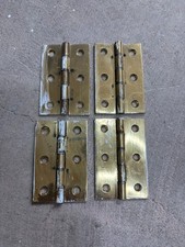 USED 4 x Solid Brass Door Hinge 3" LOOK!!!!!!!!!!!!!!!!!!!!!!!!!!!!