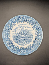 Vintage Salem Olde Staffordshire Blue English Village 6-1/2" Bread Plate(s) Old