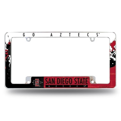 #ad #ad San Diego State University Aztecs Metal License Plate Frame Chrome Tag Cover... $20.22