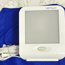 Verilux HappyLight VT10 10,000 Lux Light Therapy Lamp, Portable, White, Adapter