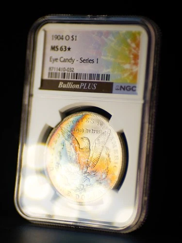 1904 O Morgan Silver Dollar NGC MS63 US Graded Coin - EYE CANDY Series 1 - LOOK