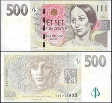 * CZECHIA CZECH REPUBLIC 500 Korun 2009 P 24 b ** UNC **