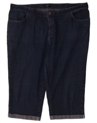 Lee Damen Riders Capri Jeans US 20 3XL W40 L19 Navy Blau Baumwolle DN04