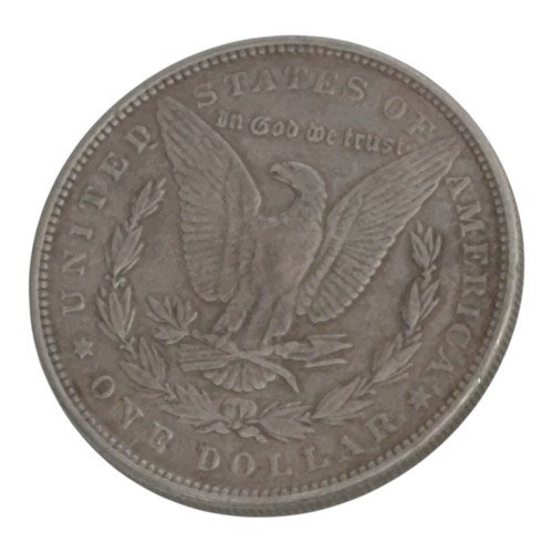 1888 Morgan Silber Dollar Münze einige Gebrauchsspuren kein Münzzeichen - Bild 5 von 5