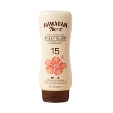 Hawaiian Tropic Sheer Touch SPF 15 Sunscreen Lotion 8 Fl Oz Oil Free Radiant ...