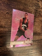 Tim Duncan 1997-98 Metal Universe #66 Rookie Card EX-NM HOF San Antonio Spurs. rookie card picture