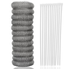 12Pack Stainless Steel Lint Traps for Washing Machine with Cable Ties