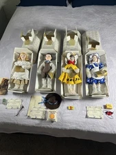 Porcelain Doll Franklin Mint Heirloom Country Store Lot Of 4 Please See Photos