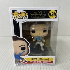 Funko Pop! Dos sables de luz Star Wars Rey #434 nuevos F1