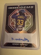 2021 Panini Elite Extra Edition Hendry Mendez AUTOGRAPH #HG-HM Baseball Card