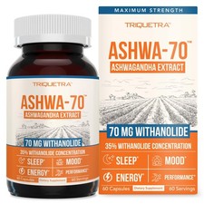 Ashwa70  Ashwagandha Extract 35 Withanolides  Max Strength, Highest Withan...