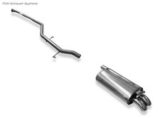  Edelstahl Racing-Anlage Audi 200 Typ 44Q 2.2l quattro 2x55mm Dieseloptik