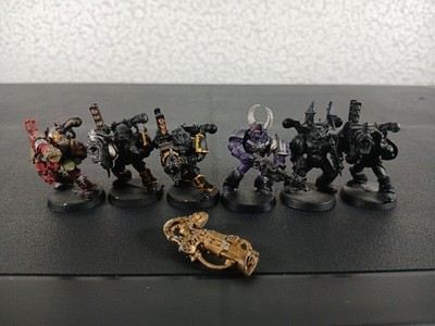 Squad of 5x Havocs & 1x Flamer, 2x Metal Chaos Space Marines Warhammer 40K GW