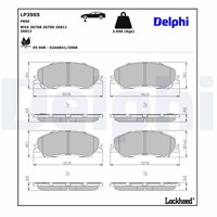 Bremsbelagsatz Scheibenbremse Delphi LP3905 FüR Isuzu MAX 3 TFR TFS DDI TFR87