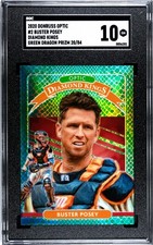 2020 Panini Donruss Optic #2 Buster Posey DK SGC 10 Green Dragon Prizm /84