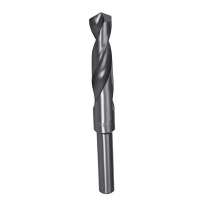 17mm HSS 6542 Short Shank Drill Bit with 1/2 Inch Straight Shank Black Oxide