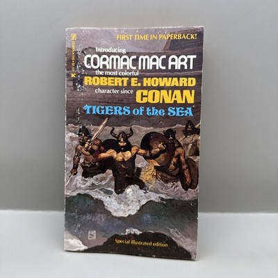 TIGERS OF THE SEA by ROBERT E. HOWARD (1975) ZEBRA 1st edition CORMAC MAC ART