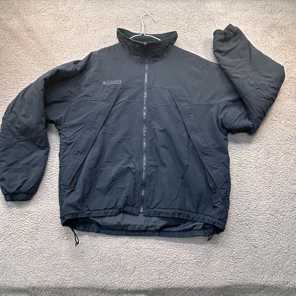 VTG Rare Columbia 3L Thick Warm Black Mens Jacket Size XL Japan