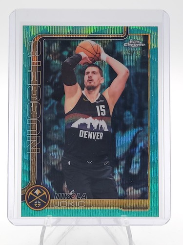 NIKOLA JOKIC 2025-26 TOPPS CHROME UPDATE AQUA WAVE REFRACTOR /199 #12 Q7810