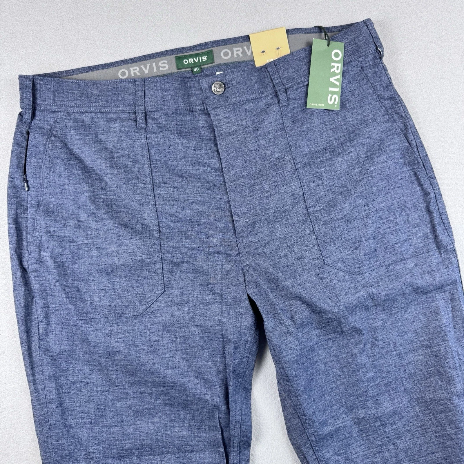 NWT Orvis Hemp Camp Pant Men 40x32 Blue Wide Leg Beach Fishing Outdoors Chino
Opens in a new window 