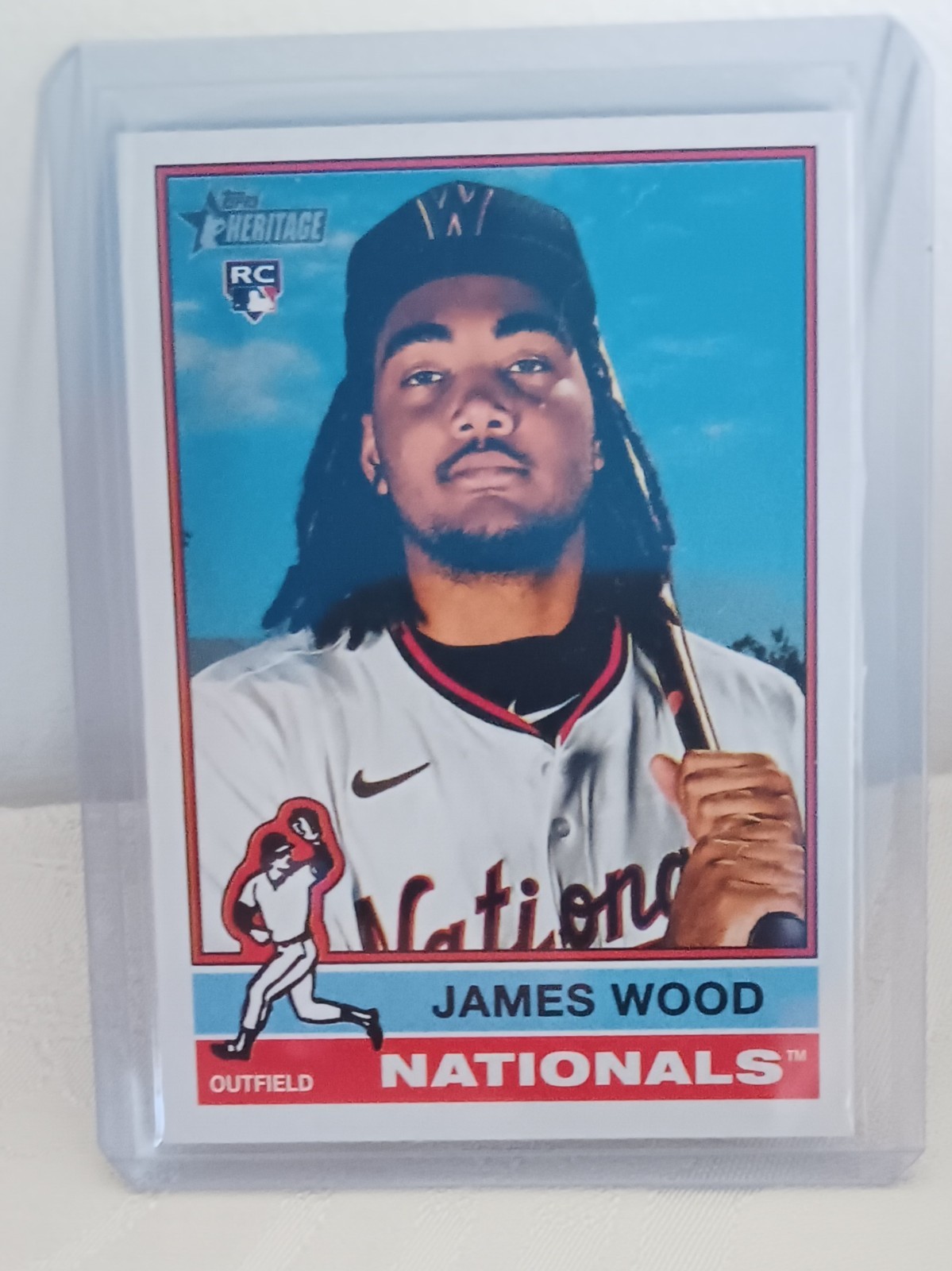 2025  Topps Heritage James Wood Rookie #231 Nationals Near Mint or Better