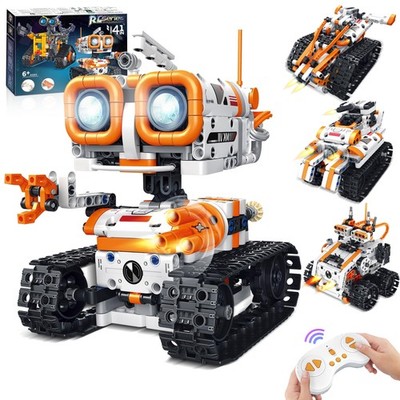 4 in 1 STEM Educational Building Block Robot Kit - App & Remote Control Robot...