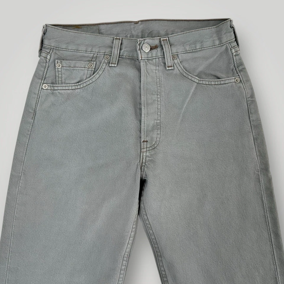 VTG 2001 Levi's 501 XX 29x30 USA MADE Mens Jeans New Old Stock Gray NWT - Image 3 of 4
