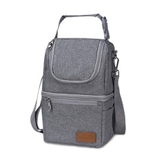 Momcozy Insulated Baby Bottle Bag, Multi-Function Breastmilk One Size, Grey