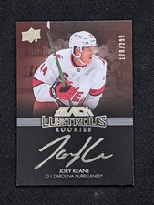 2021-22 UD Black JOEY KEANE LRS-JK 178/299 Lustrous Rookie Auto Autograph