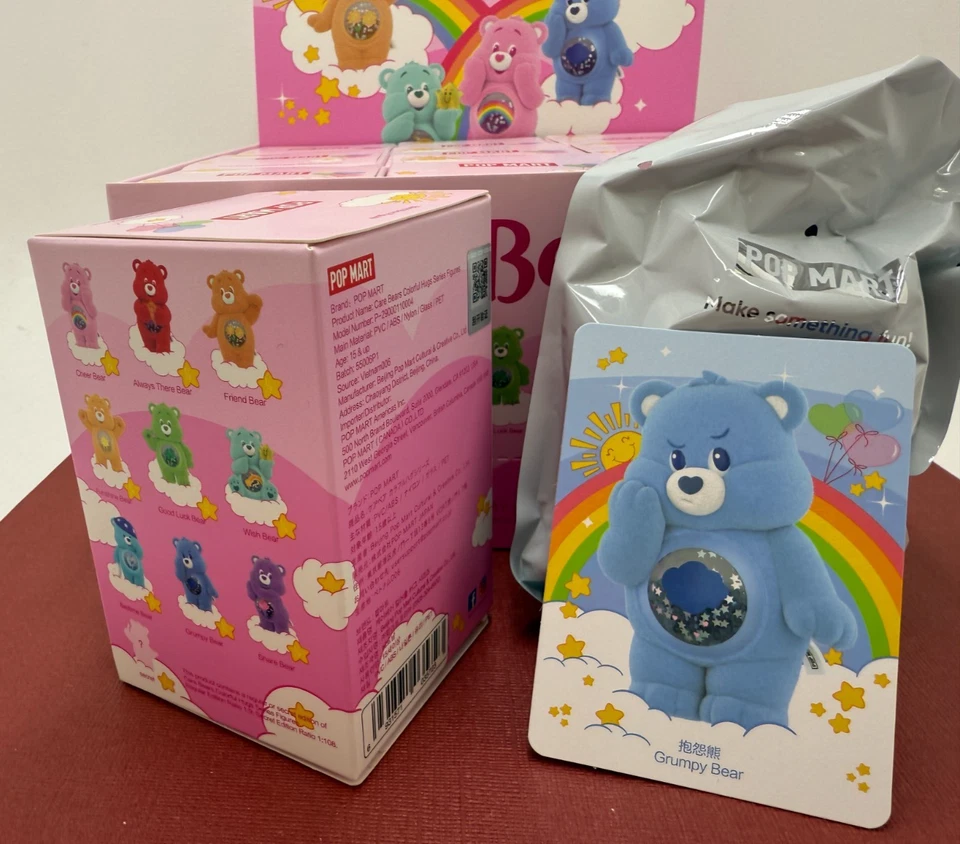 Pop Mart ☆ Care Bears ☆ AUTHENTIC : Colourful Hugs : GRUMPY BEAR Figure Foto 3 de 3