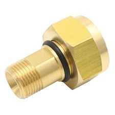 CGA-520 B Tank Acetylene to CGA-200 MC Acetylene Regulator, Brass Acetylene