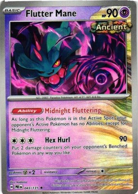 Flutter Mane (Poke Ball Pattern) 043/131 Holo Prismatic Evolutions Pokemon NM