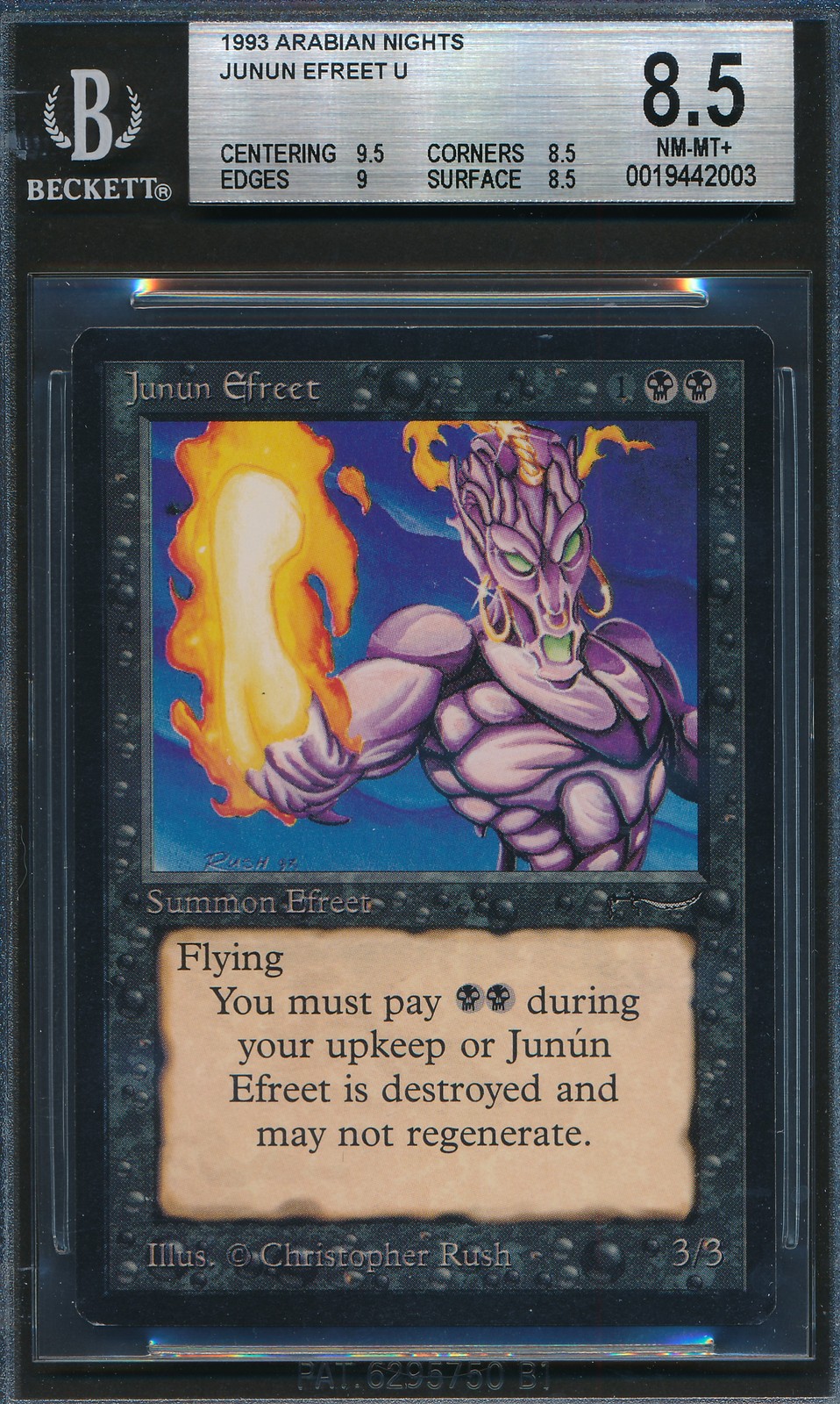 Arabian Nights Junun Efreet BGS 8.5 Graded Magic MTG (2003)