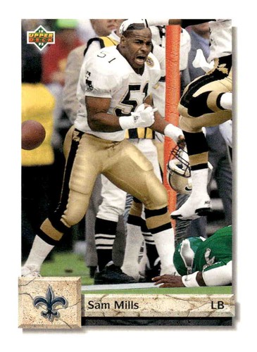Sam Mills #219 1992 Upper Deck card
