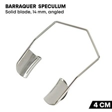 Barraquer Speculum 4cm Solid Blade Angled Stainless Steel Ophthalmic Instruments