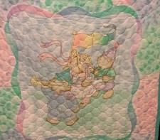 Teddy Bears 3 - Baby Quilt - Handmade