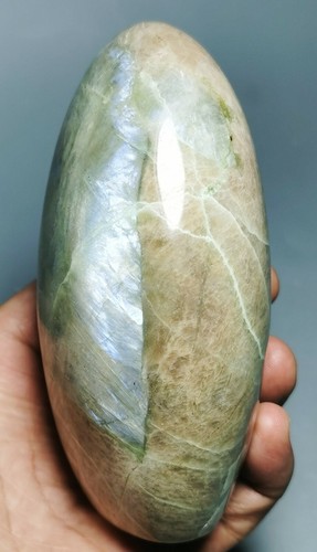 GARNIERITE Nickel Polished Green Moonstones Standup Display Stone - Madagascar - Picture 2 of 9